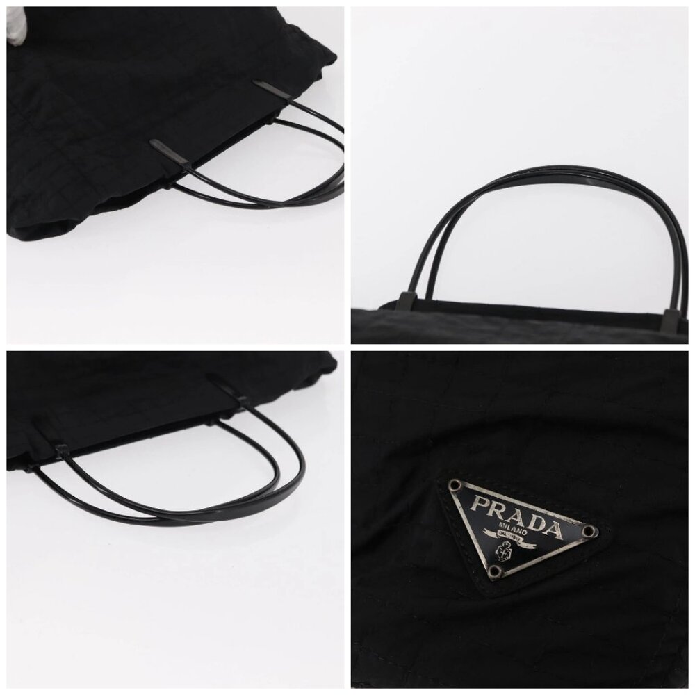 PRADA Hand Bag Nylon Black Silver Auth ka079 - Picture 16 of 16